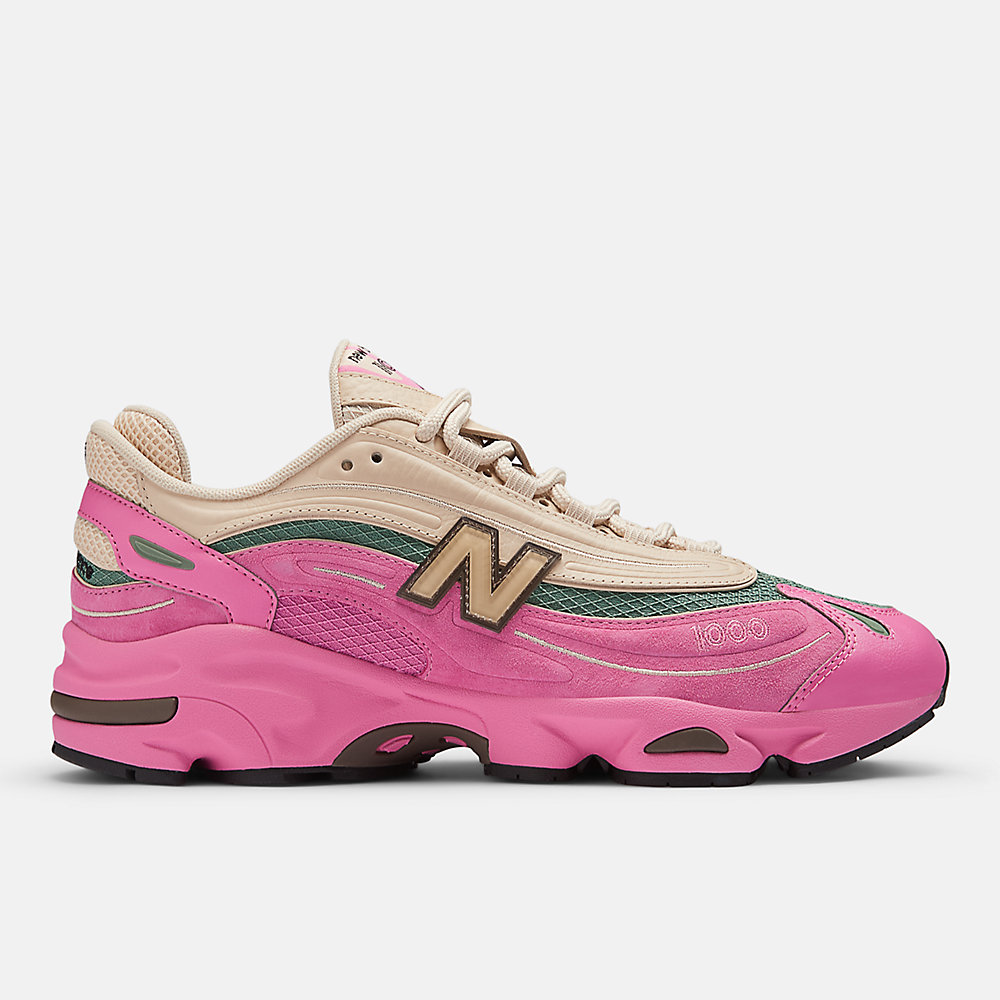 New Balance 1000 Shoes Real Pink with Sandstone